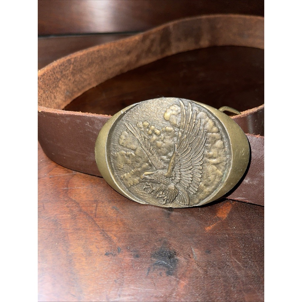 Vintage Indiana Metal Craft‎ Eagle Belt Buckle 1982 FAST SHIPPING